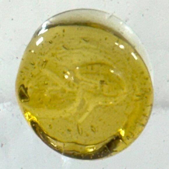 Vintage Recycled Glass Mexican Blue Rim & Gold Embellished Goblet Glasses 7" - Picture 7 of 7